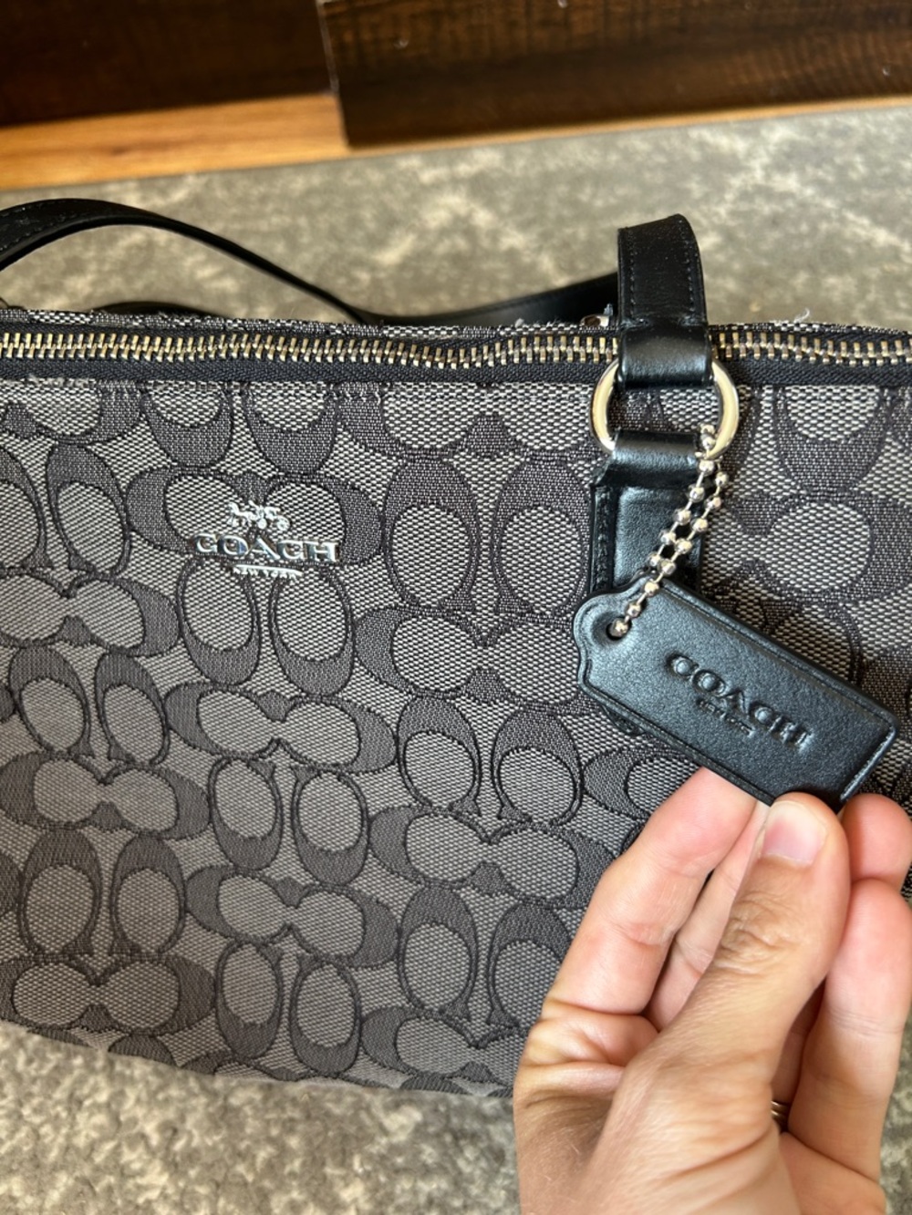 Coach Signature Canvas Kelsey Shoulder Bag - Picture 8 of 16